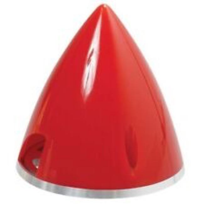 Great Planes GPMQ4781 Spinner 3-1/4 Nylon Aluminium Back Red