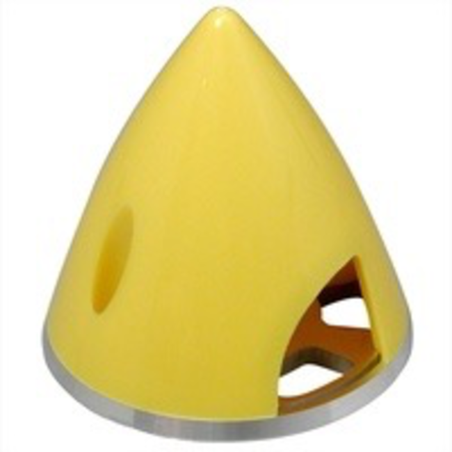 Great Planes GPMQ4783 Spinner 3-1/4 Nylon Aluminium Back Yellow