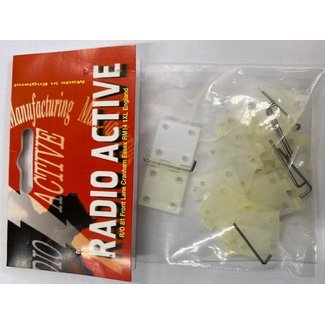 RADIO ACTIVE RADIOACTIVE CA142 HINGE NYLON +METAL PIN 16x16mmW  10pk
