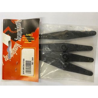 RADIO ACTIVE RADIOACTIVE CA235 SERVO ARM 70mm FUTABA (1pk of 4)