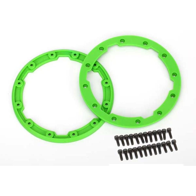 Traxxas 5664: Sidewall Protector Beadlock Style green (2)