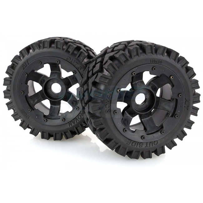 ROVAN REAR PRE MOUNTED TIRES