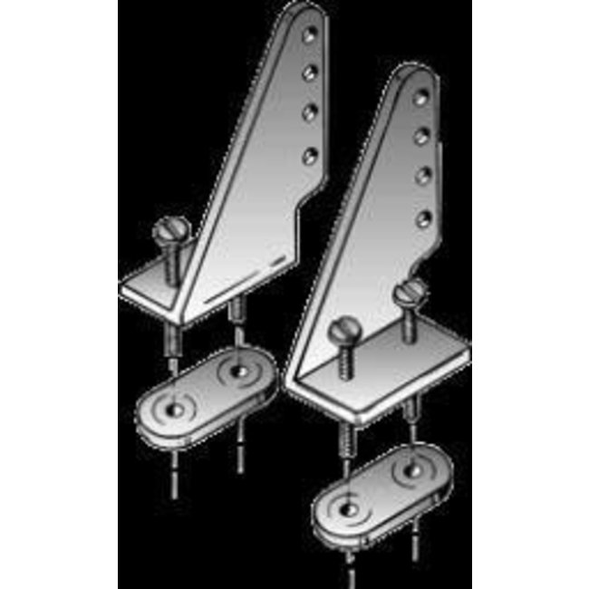 DUBRO NYLON CONTROL HORNS 1 LEFT &  1 RIGHT 105