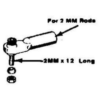 DUBRO DUBRO 2mm SWIVEL BALL LINK 368