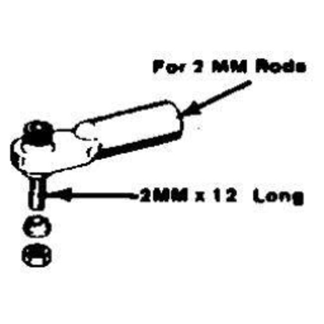 DUBRO 2mm SWIVEL BALL LINK 368