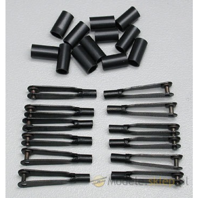 DUBRO 2-56 SPRING STEEL KWIK LINKS FOR .072 WIRE  600