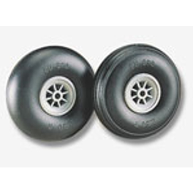 DUBRO 2 3/4" 70MM LOW BOUNCE TREADED WHEELS