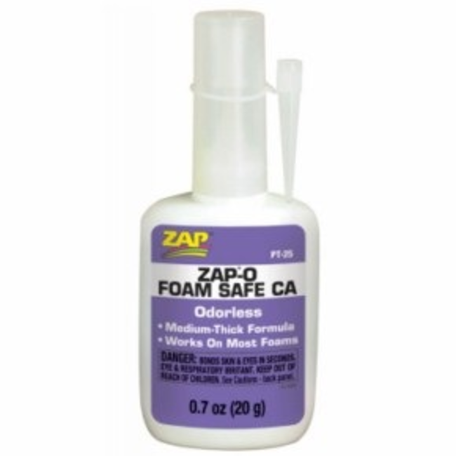 Zap PT25 Extra CA Foam Safe 20g