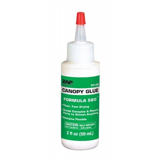 ZAP PACER FORMULA RC Z 560 CANOPY GLUE 2oz