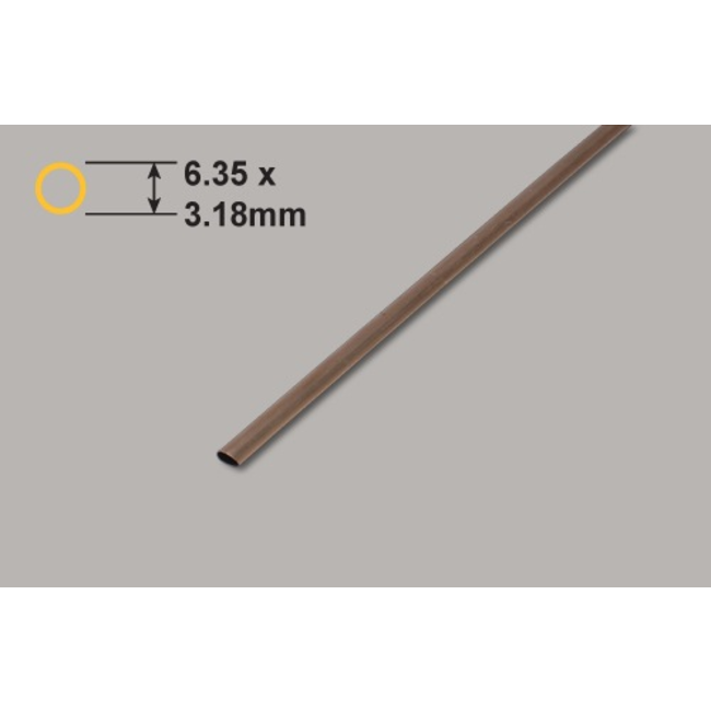 K & S BRASS STREAMLINE  TUBE 1/8"