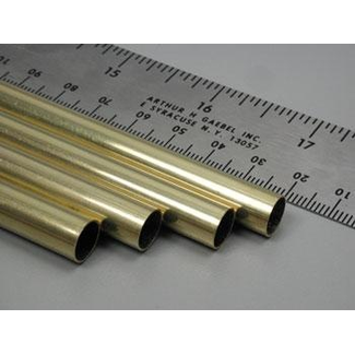 K&S K & S BRASS TUBE 12in 9/32 X .014 7.14MM X .355MM  KSE 0132