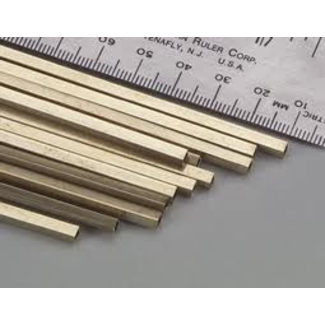 K&S K & S BRASS SQUARE 12i 1/4  6.35mm  KSE 0155