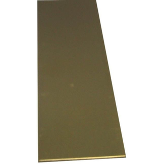 K&S K & S BRASS STRIP .016 X 1/4 x 12"
