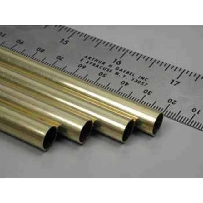 K & S RND BRASS TUBE 11/32  #1152