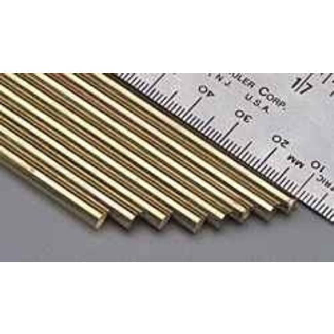 K & S BRASS ROD 1/8 36in  #1162