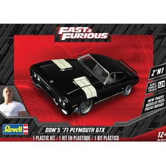 REVELL REVELL DOM'S '71 PLYMOUTH GTX 2 'N 1 1:24