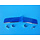 AUSLOWE BUG DEFLECTOR TYPE B 50MM WIDE 1/25-1/24 BLUE 50mm