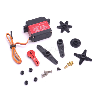 CHINA ELECTRONICS JS 360 20KG high torque Coreless motor servo Metal gear and StainlessSG waterproof digital servo for Robotic DIY,RC car