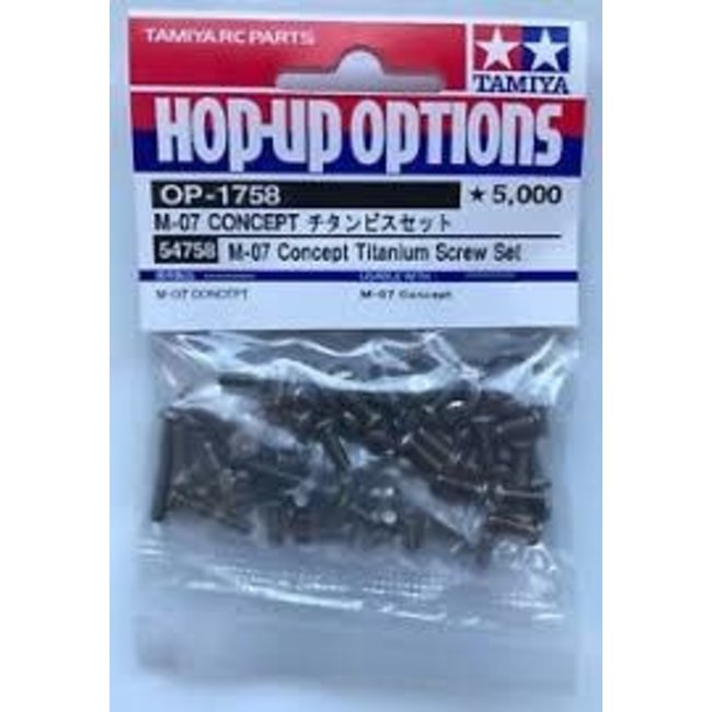 TAMIYA M-07 CONCEPT TITANIUM SCREW SET 54758