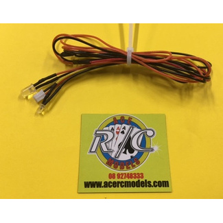 ACE RADIO CONTROLLED MODELS ACE LED LIGHT EXTENDED  INDICATOR SET ONE 5MM AND ONE 3MM SUITS GT POWER SOUND SYSTEM