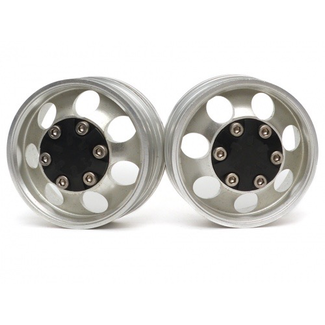 HERCULES HOBBY ALLOY 1/14 WHEELS STD 22mm FRONT SUIT 1/14 TAMIYA TRACTOR TRUCKS ( 1 PAIR )