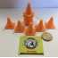 ACE 3D PRINT 1:14  TRAFFIC CONES ( 10 PACK )  ORANGE ( OTHER COLOURS AVAILABLE ON REQUEST )  THIICK WALL & BASE HEAVY DUTY VERSION