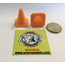 ACE 3D PRINT 1:14  TRAFFIC CONES ( 10 PACK )  ORANGE ( OTHER COLOURS AVAILABLE ON REQUEST )  THIICK WALL & BASE HEAVY DUTY VERSION