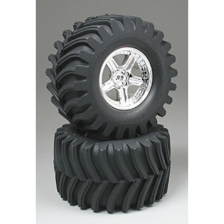 TAMIYA TAMIYA TGM-02 DV-LUG PATTERN TIRE & WHEEL SET  1 PAIR  50954