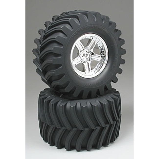 TAMIYA TGM-02 DV-LUG PATTERN TIRE & WHEEL SET  1 PAIR  50954