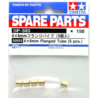TAMIYA TAMIYA 4 X 6 FLANGED TUBE (5 PCS