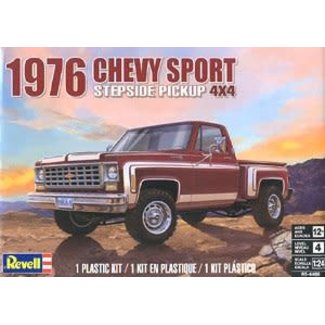 REVELL REVELL PLASTIC KIT 76 CHEVY SPORTS STEPSIDE PICKUP 1:25