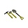 HOBBY DETAILS Metal Hammer Pickaxe and Shovel Set - Yellow for 1/10 RC Crawler(DTSM01006)​