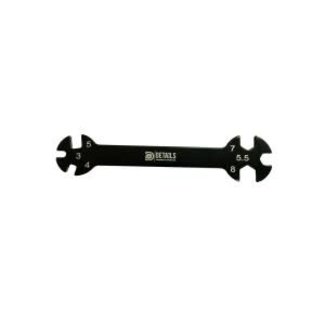 HOBBY DETAILS HOBBY DETAILS 6IN1 TURNBUCKLE WRENCH 3,4,5,5.5,7,8mm