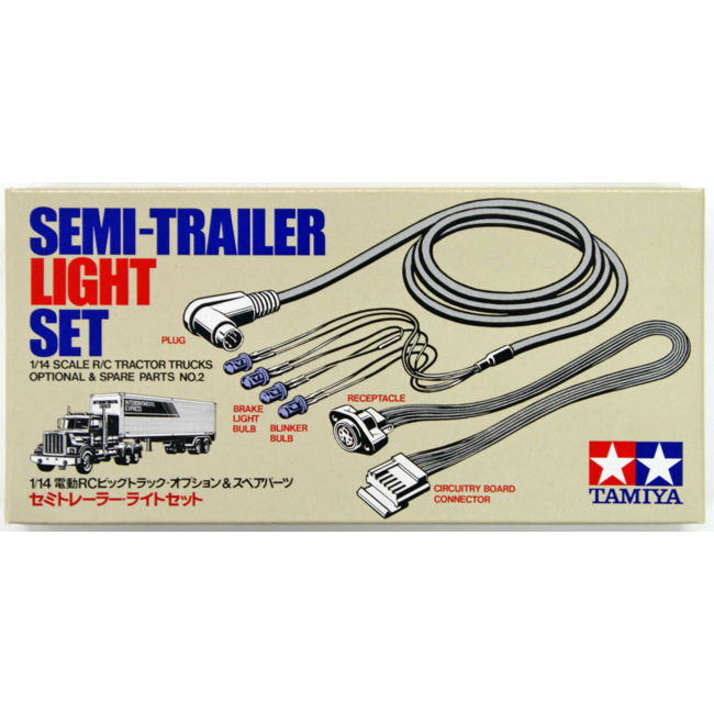 TAMIYA SEMI TRAILER LIGHT SET  1/14 SCALE  ( IF USING REEFER MUST BE EXTENDED )
