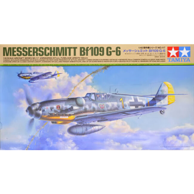 TAMIYA MESSERSCHMITT BF109 G-6 1/48 PLASTIC KIT
