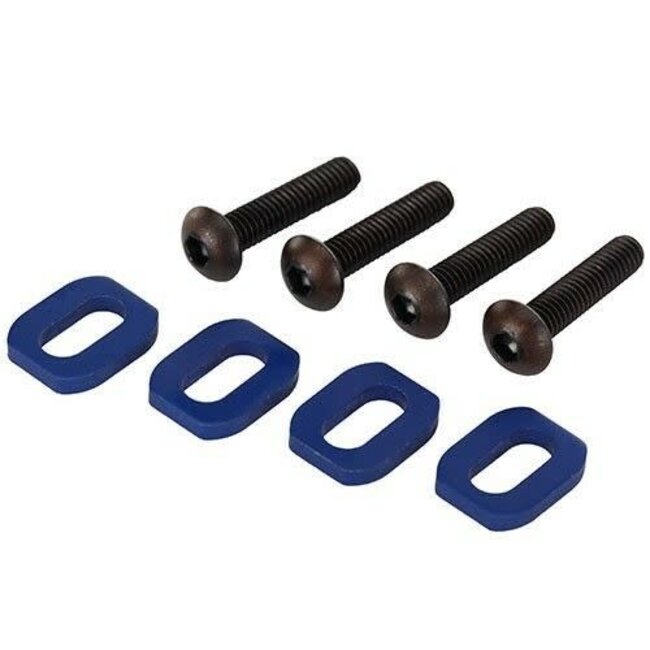 TRAXXAS WASHERS, MOUNTER MOUNT BLUE