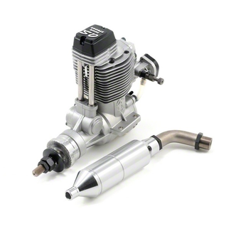 O.S. OS Engines FS-120S III Four Stroke Aircraft Engine, 1.20 Size, w/  F-5020 Silencer