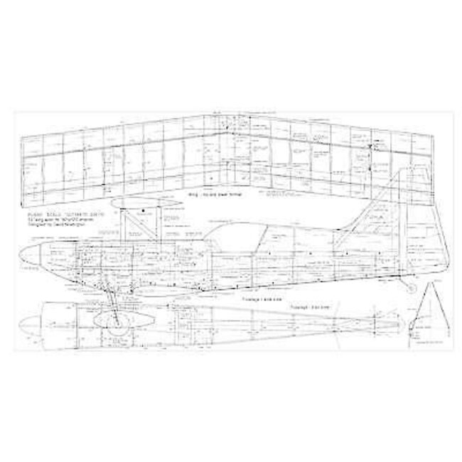 Great Planes Great Planes Ultimate Bipe 1.60  Plan Fuse  &  Wing
