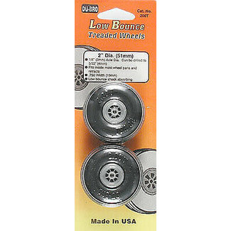 DUBRO DUBRO LOW BOUNCE TREADED WHEELS 2" 51MM