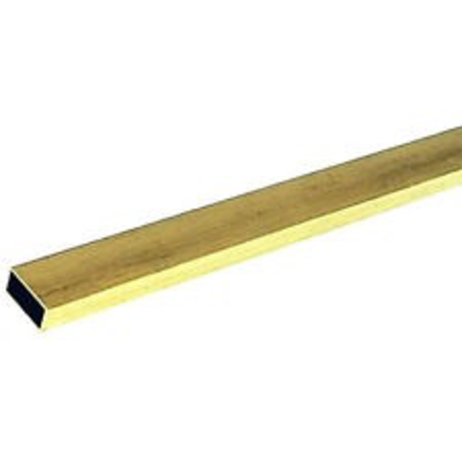 K & S BRASS RECTANGLE TUBE 12' 3/16 X 3/8  KSE NO 0268