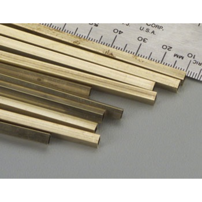 K & S BRASS SQUARE 12i 3/16 X .014