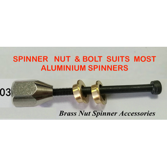 HY MODEL ACCESSORIES HY SPINNER NUTS METRIC M10×1 SUITS 5mm BOLT ( OLD CODE  HY162317 )