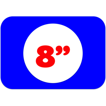 8"