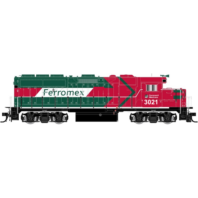 ATLAS HO EMD GP40-2 w/Sound & DCC - Master(R) Gold -- Ferromex #3021 (orange, green, white)