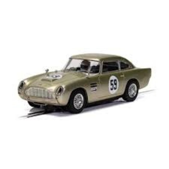 Scalextric C4166 Aston Martin DB5 - White Gold - AMOC Brands Hatch 2019 Slot Car