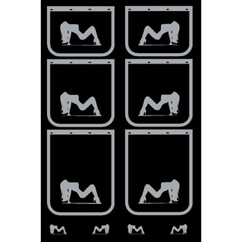 WHITE FANG TRUCK DECALS