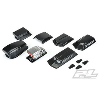 PROLINE No Prep Drag Racing Optional Hood Scoops and Blowers (Clear)