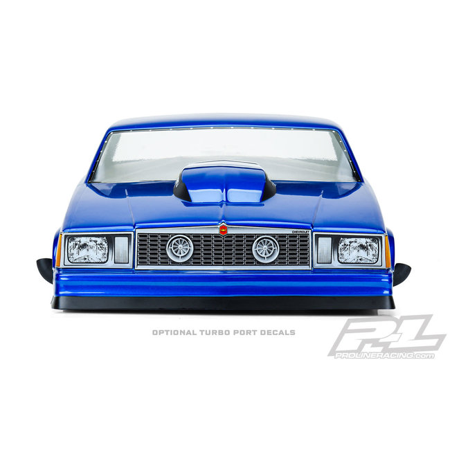 Proline 1978 Chevrolet Malibu Clear Body for Losi 22S No Prep Drag Car, Slash 2wd Drag Car & AE DR10