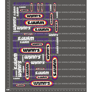 MCI REPRODUCTION DECALS MCI  1/10th WYNN'S DECALS