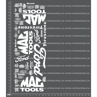 MCI REPRODUCTION DECALS MCI  1/10th MONSTER TRUCK - MAC DECALS FB